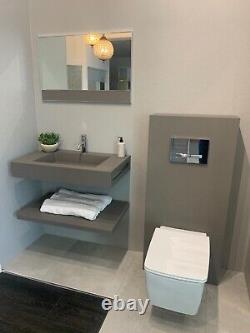 Acquabella Countertop with Integrated Basin, Shelf, WC & Mirror RRP £1,870.00