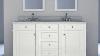 Alya Bath Samantha 60 In Double Bathroom Vanity In White With Carrera Marble Top