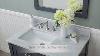 Alya Bath Wilmington 36 In Single Bathroom Vanity In Gray With Carrera Marble Top