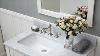 Alya Bath Wilmington 36 In Single Bathroom Vanity In White With Carrera Marble Top