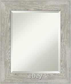 Amanti Art Bathroom Mirror, Dove Greywash Wall Mirror for use as Bathroom Vanity