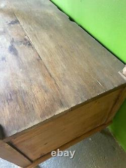 Antique Pine Counter, Console, Kitchen, Bathroom, Washstand, Vanity Unit, Drawer