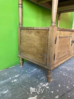 Antique Pine Counter, Console, Kitchen, Bathroom, Washstand, Vanity Unit, Drawer