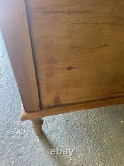 Antique Pine Counter, Console, Kitchen, Bathroom, Washstand, Vanity Unit, Drawer