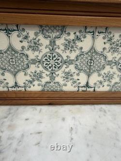 Antique Pine Marble Tiled Back Wash Stand Vanity Bathroom Unit