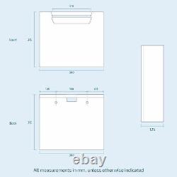 Aric RH 1100mm Vanity Basin Unit, WC Unit & Welbourne Back To Wall Toilet White