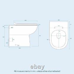 Aric RH 1100mm Vanity Basin Unit, WC Unit & Welbourne Back To Wall Toilet White