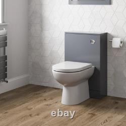 Artis Centro Grey Gloss Back to Wall Toilet Unit Only 500mm