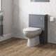 Artis Centro Grey Gloss Back To Wall Toilet Unit Only 500mm