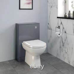 Artis Centro Grey Gloss Back to Wall Toilet Unit Only 500mm