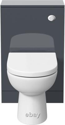 Artis Centro Grey Gloss Back to Wall Toilet Unit Only 500mm