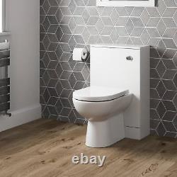 Artis Centro White Gloss Back to Wall Toilet Unit Only 500mm