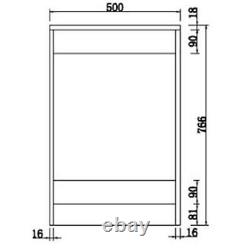 Artis Centro White Gloss Back to Wall Toilet Unit Only 500mm