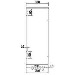 Artis Centro White Gloss Back to Wall Toilet Unit Only 500mm