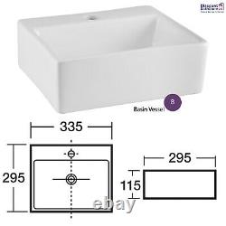 Athena Gloss Grey Mist Bathroom Furniture Vanity Cabinet Basin, WC, Bath Panel