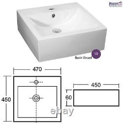 Athena Gloss Grey Mist Bathroom Furniture Vanity Cabinet Basin, WC, Bath Panel