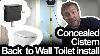 Back To The Wall Toilet Concealed Cistern Install