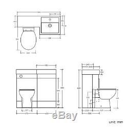 Back To Wall Bathroom Vanity Toilet Basin Sink Storage Cabinet R Collection only