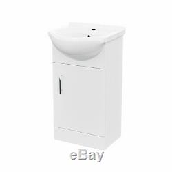 Back To Wall Toilet Basin Vanity Unit Bath 3 piece Bathroom Suite Elora