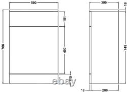 Back To Wall Toilet Unit BTW Classic Bathroom Pan Cistern Soft Close Seat White