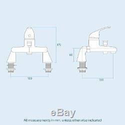 Back To Wall Toilet Vanity Unit Bath & Taps Complete Bathroom Suite Debra