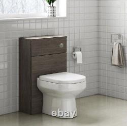 Back To Wall Unit WC 500mm Brown Bathroom Toilet Unit And Cistern