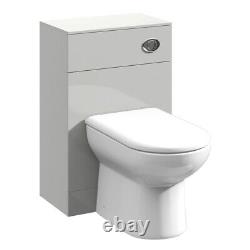 Back To Wall Unit WC 500mm Light Gray Bathroom Toilet Unit Only