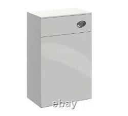 Back To Wall Unit WC 500mm Light Gray Bathroom Toilet Unit Only