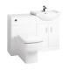 Back To Wall Btw Wc Pan Toilet Concealed Cistern, Seat & Vanity Unit Chrome