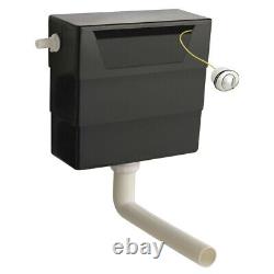 Back to Wall BTW WC Pan Toilet Concealed Cistern, Seat & Vanity Unit Tap Brass