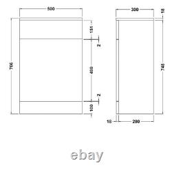 Back to Wall BTW WC Pan Toilet Concealed Cistern, Seat & Vanity Unit Tap Brass