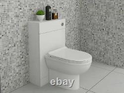 Back to Wall WC Toilet Unit 500mm Wide x 200mm Deep Gloss White Finish