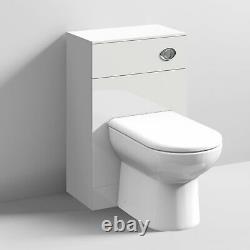 Back to Wall WC Toilet Unit 500mm x 300mm Gloss White Bathroom Furniture