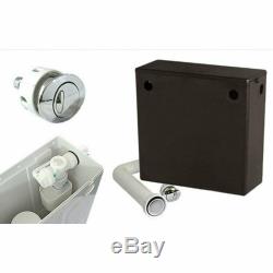 Back to wall 1200mm walnut black vanity sink toilet tap unit with cistern 4H12B