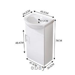 Back toWall/Freestanding Bathroom Sink Vanity Unit Furniture Cabinet Door/Drawer