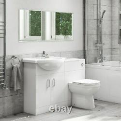 Basin Vanity Combination Unit with Back to Wall Toilet 550mm Classic Range