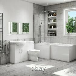 Basin Vanity Combination Unit with Back to Wall Toilet 550mm Classic Range