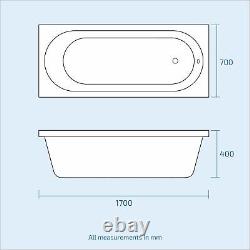 Basin Vanity & WC Toilet Pan Soft Close Seat and Bath Bathroom Suite Nanuya