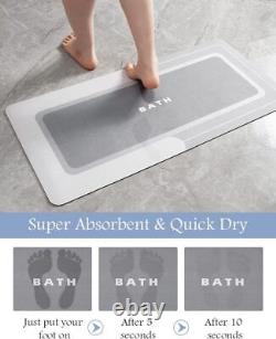Bath Mat Bathroom Mat Rug Non Slip Super Absorbent Stain Resistant Quick Dry