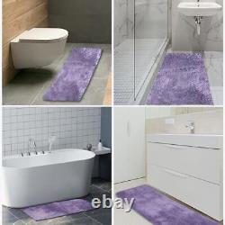 Bath Mats & Rugs Long Runner for Bathroom, Bedroom & Kitchen 24x48 Lavender