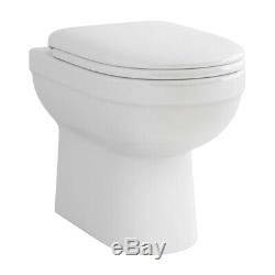 Bathroom 2-Door Combination Unit Back to Wall Toilet WC Unit Sink & Vanity Unit