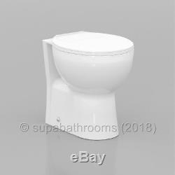Bathroom 450mm Vanity Unit Sink Basin Laura Back to Wall Toilet Furniture Suite