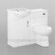 Bathroom 450mm Vanity Unit Sink Basin Linton Back To Wall Toilet Furniture Suite