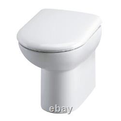 Bathroom 450mm Vanity Unit Sink Basin Linton Back to Wall Toilet Furniture Suite