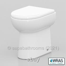 Bathroom 450mm Vanity Unit Sink Basin Linton Back to Wall Toilet Furniture Suite