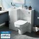 Bathroom 900 Mm White Lh Basin Sink Vanity Unit Wc Back To Wall Toilet Lovane