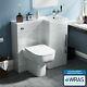 Bathroom 900 Mm White Rh Basin Sink Vanity Unit Wc Back To Wall Toilet Lovane