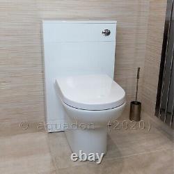 Bathroom Back to Wall 500 Unit BTW WC Toilet Pan, Cistern & Seat Variety of Pans