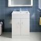 Bathroom Basin Sink Vanity Unit White Basin Storage Furniture 455/560/500/655mm