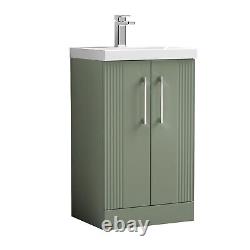 Bathroom Basin Vanity Unit & Modern WC Back to Wall Toilet BTW Pan Soft Closing